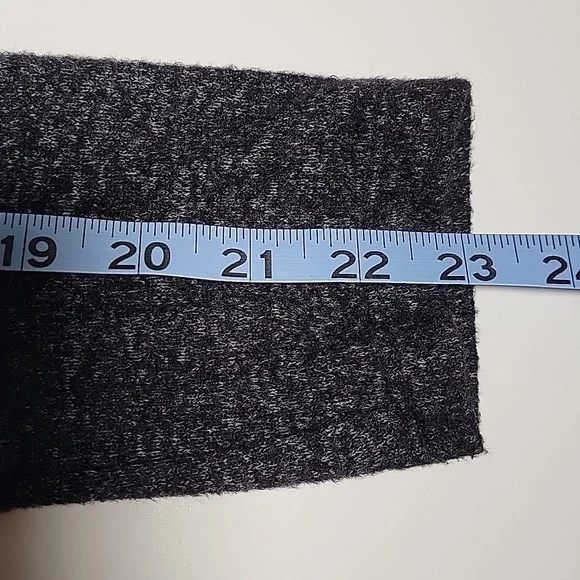 Anthropologie Saturday Sunday Gray Faux Wrap Knit Sweater Dress M Long Sleeve - Picture 12 of 13